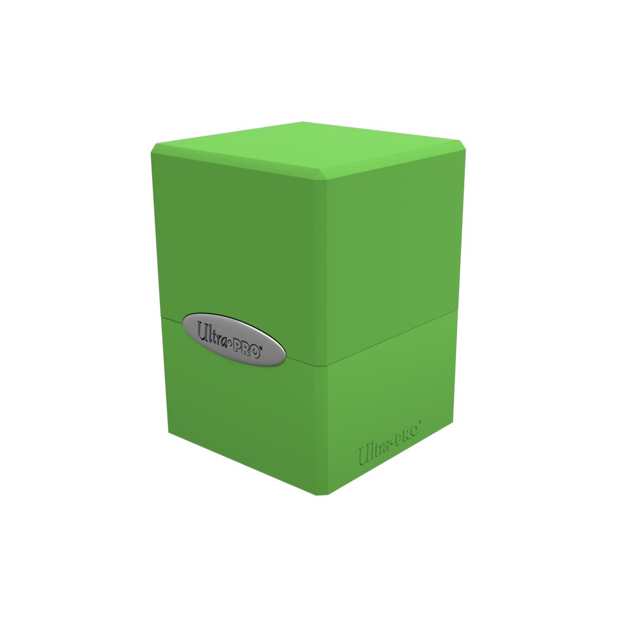 Picture of Ultra Pro 7442715590 Deck Box Satin Cube&#44; Lime Green