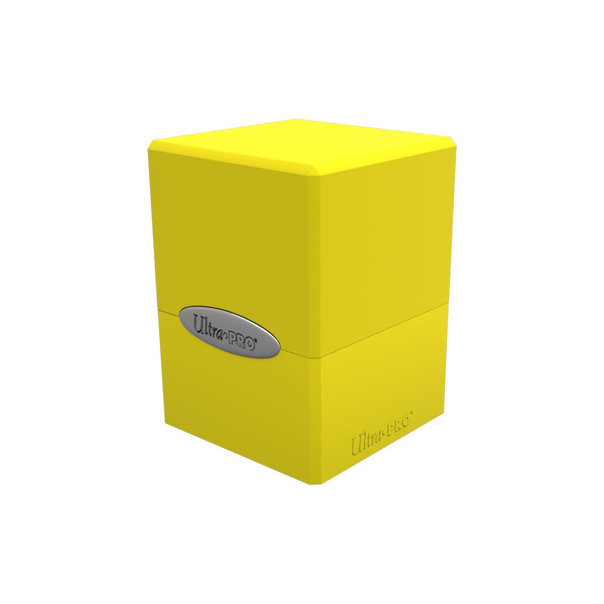 Picture of Ultra Pro 7442715592 Deck Box Satin Cube&#44; Lemon Yellow
