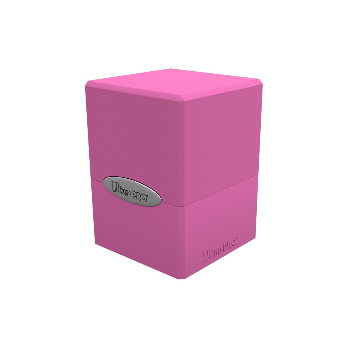 Picture of Ultra Pro 7442715594 Deck Box Satin Cube&#44; Hot Pink
