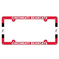 NCAA Cincinnati Bearcats Plastic Full Color Style License Plate Frame