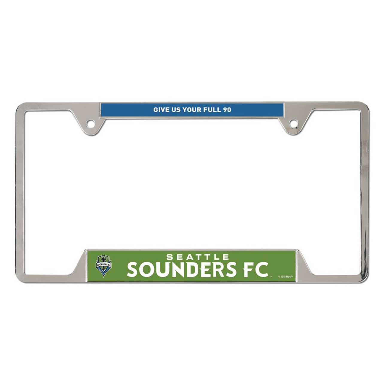 3208569050 MLS Seattle Sounders Metal Frame License Plate