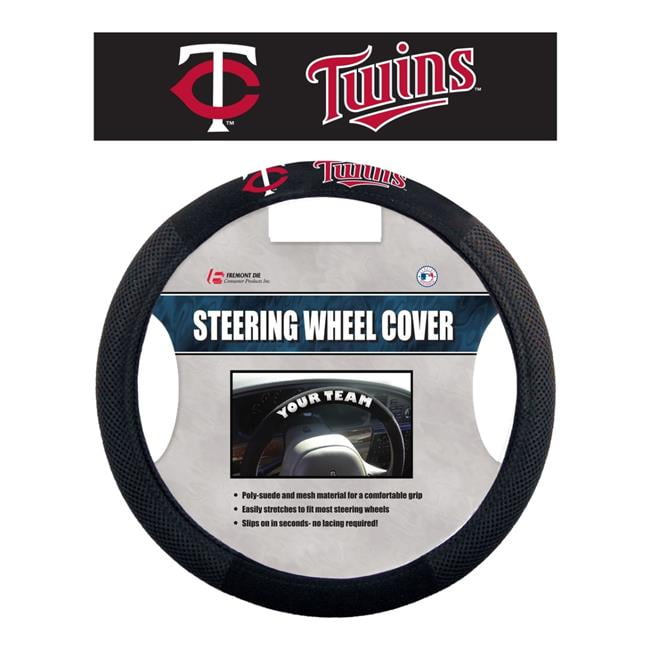 Picture of Fremont Die 2324568509 Minnesota Twins Mesh Steering Wheel Cover