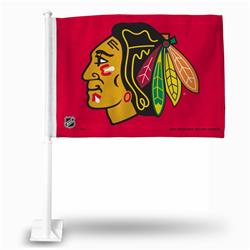 Picture of Rico Industries 9474611339 Chicago Blackhawks Car Flag
