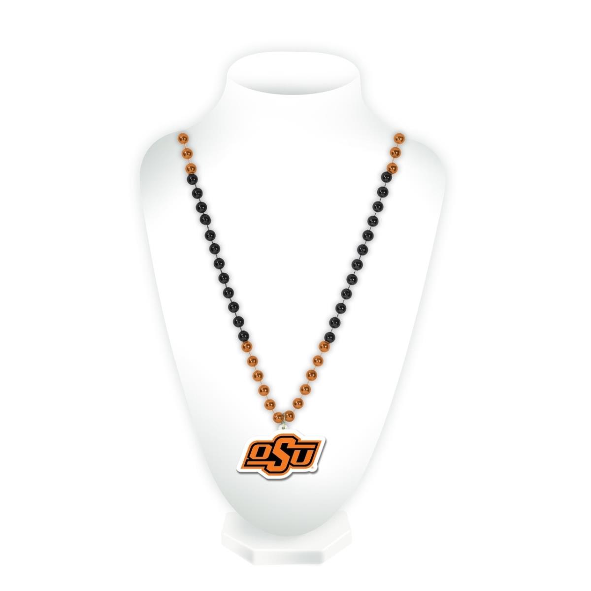 6734577983 Oklahoma State Cowboys Beads with Medallion Mardi Gras Style