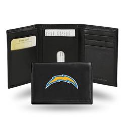 Picture of Rico Industries 6734583527 Los Angeles Chargers Trifold Leather Embroidered Wallet
