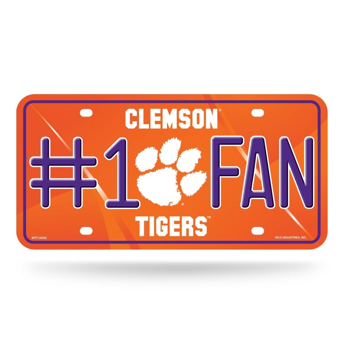 9474630205 No.1 Fan Clemson Tigers License Plate