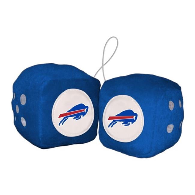 Picture of Fanmats 8162002200 3 in. NFL Buffalo Bills Fuzzy Dice