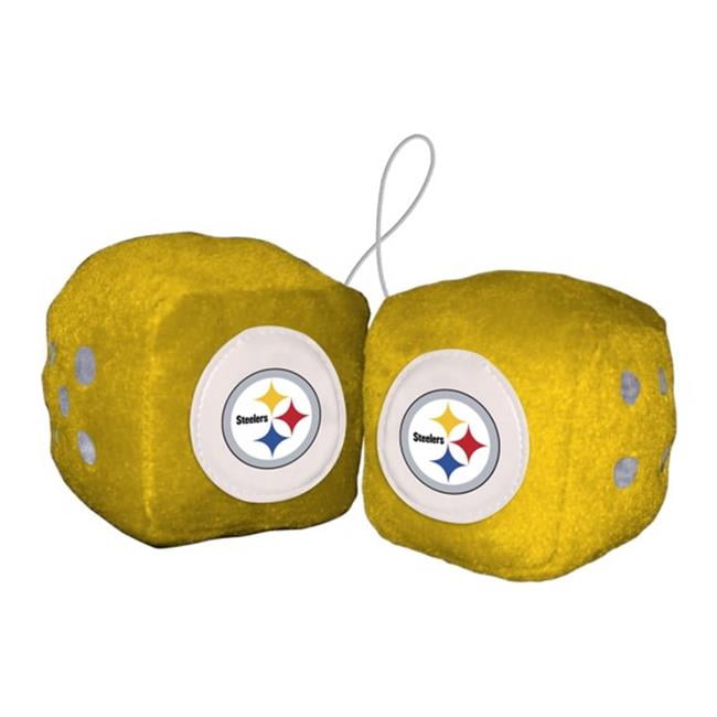 3 in. NFL Pittsburgh Steelers Fuzzy Dice