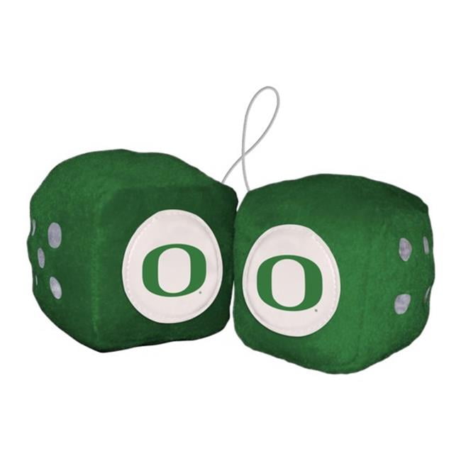 3 in. NCAA Oregon Ducks Fuzzy Dice