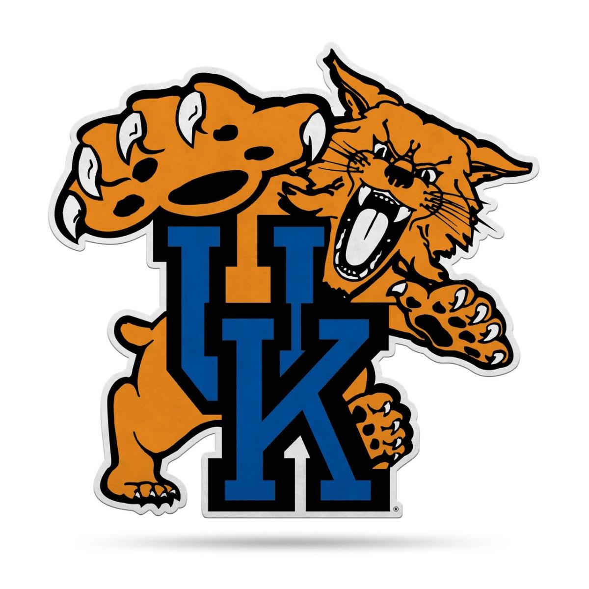 6734567891 NCAA Kentucky Wildcats Pennant Shape Cut Mascot Design