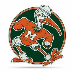 6734579030 Miami Hurricanes Shape Cut Mascot Design Pennant