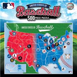 Masterpieces Puzzle 598801371 18 x 24 in. MLB Baseball Map Puzzle - 500 Piece