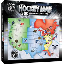 Picture of Masterpieces Puzzle 598811592 18 x 24 in. NHL Hockey Map Puzzle - 500 Piece