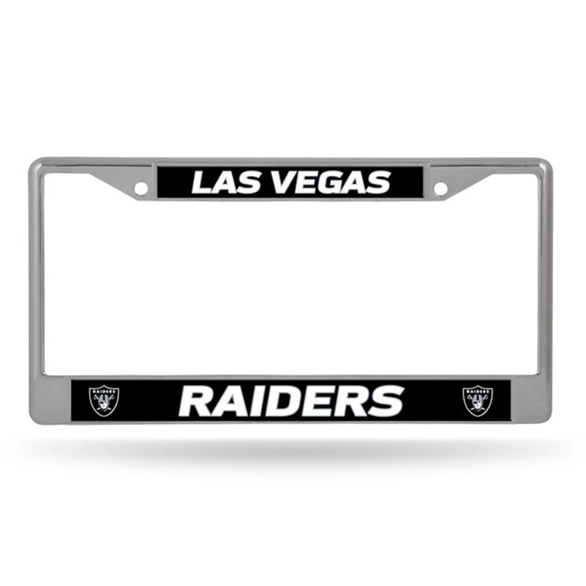 Picture of Rico Industries 1140725484 Las Vegas Raiders License Plate Frame&#44; Chrome