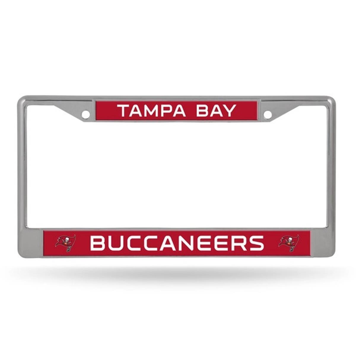 6734583613 Tampa Bay Buccaneers License Plate Frame, Chrome