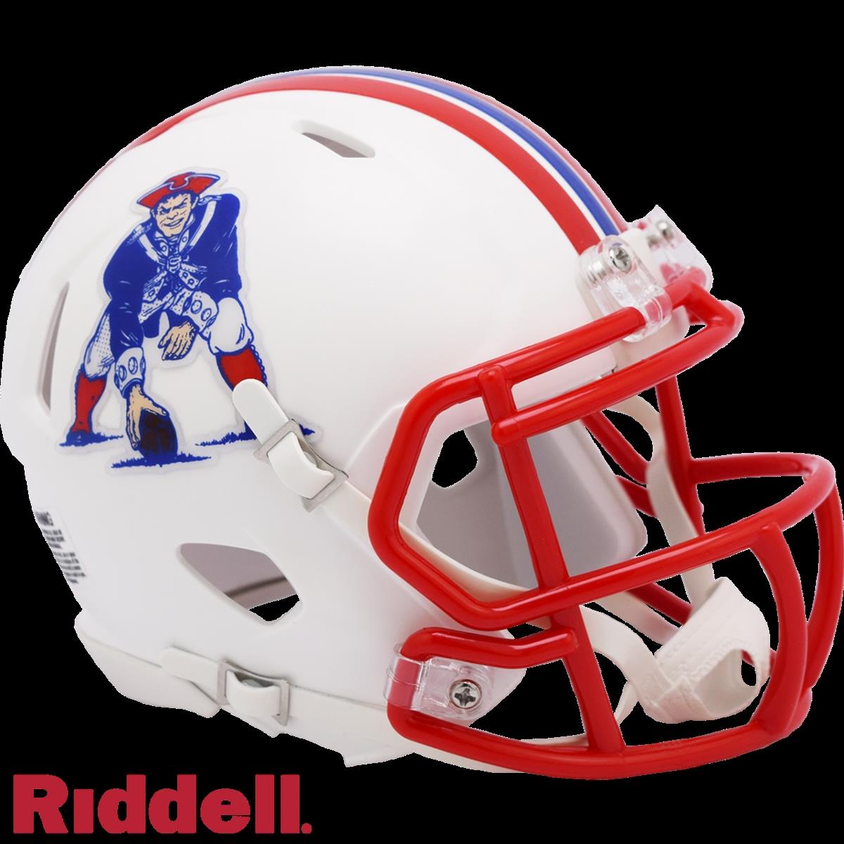 9585563626  Replica Mini Speed Style 1990-1992 T-B New England Patriots Helmet