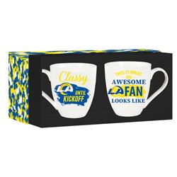 194600204 17 oz Ceramic Set with Gift Box Los Angeles Rams Coffee Mug - 2 Piece