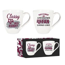 194600663 17 oz Ceramic Set with Gift Box Texas A&M Aggies Coffee Mug - 2 Piece
