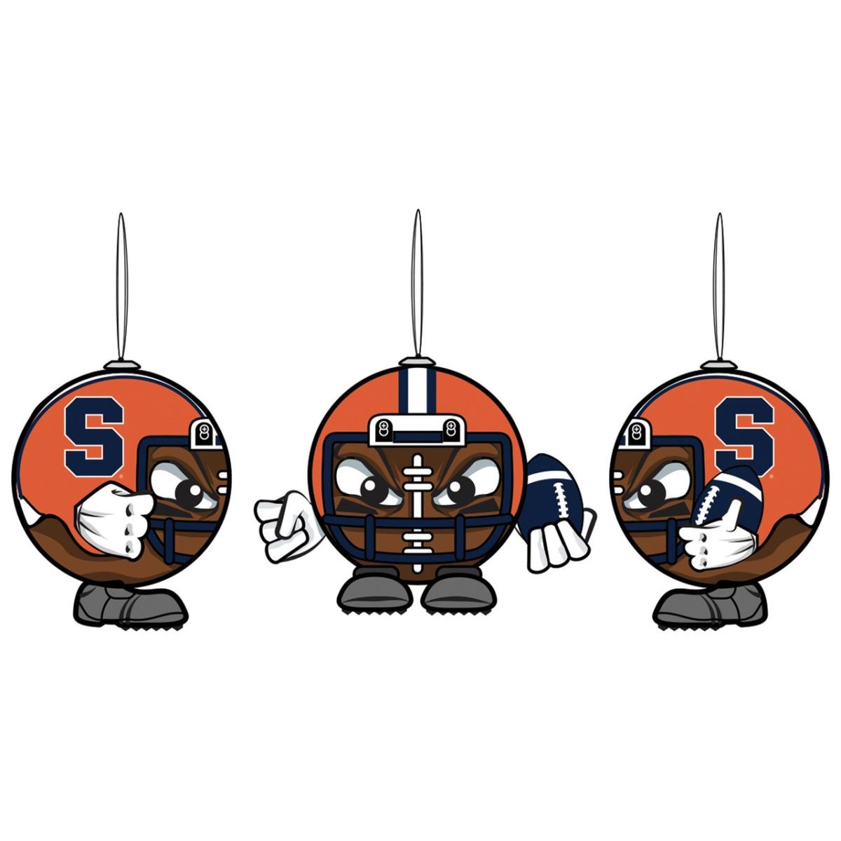 194601213 3 in. Syracuse Orange Ornament Ball Head