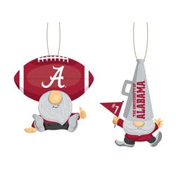 194680465 Alabama Crimson Tide Gnome Fan Ornament - Pack of 2