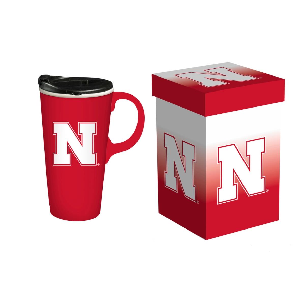 194681806 17 oz Travel Latte Boxed Nebraska Cornhuskers Drink