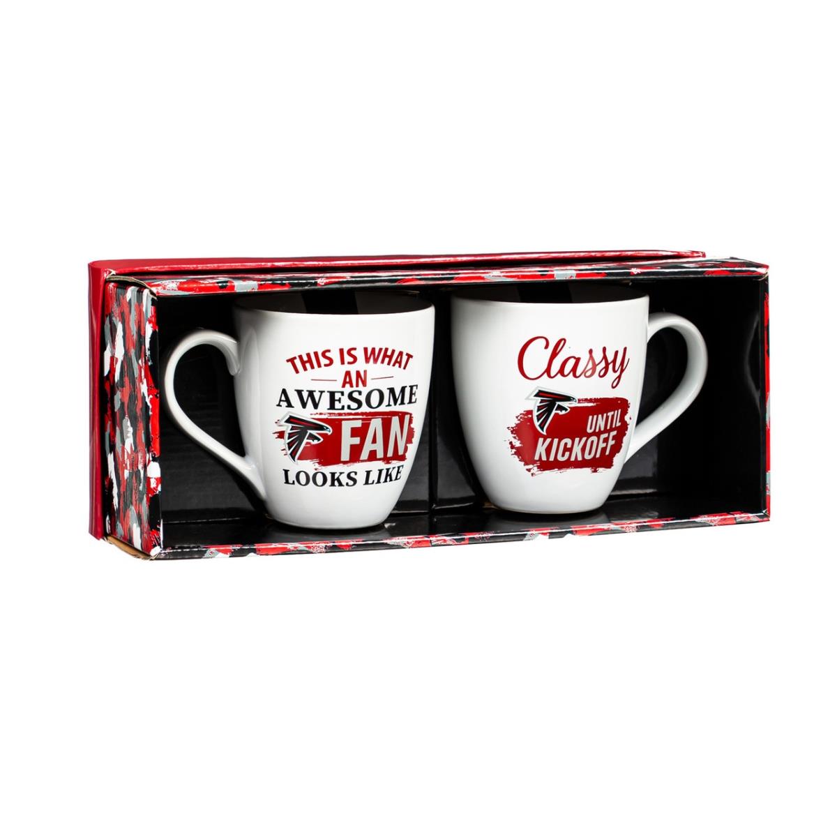 194688936 17 oz Ceramic Set with Gift Box Atlanta Falcons Coffee Mug - 2 Piece -  EVERGREEN ENTERPRISES