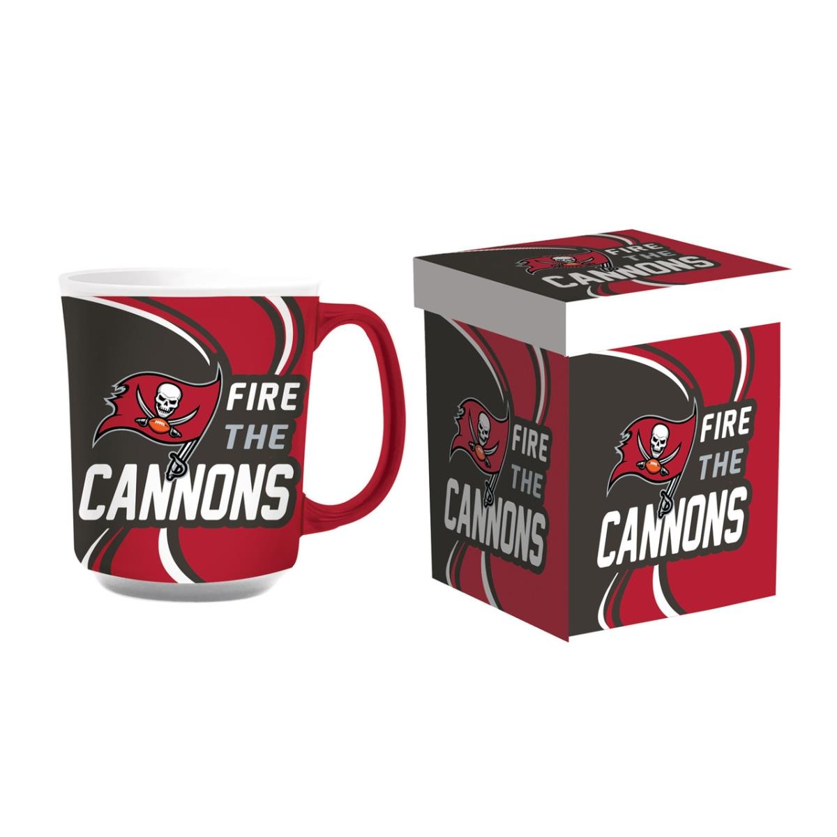 194691698 14 oz Ceramic with Matching Box Tampa Bay Buccaneers Coffee Mug