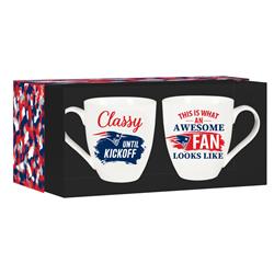 194692345 17 oz Ceramic Set with Gift Box New England Patriots Coffee Mug - 2 Piece