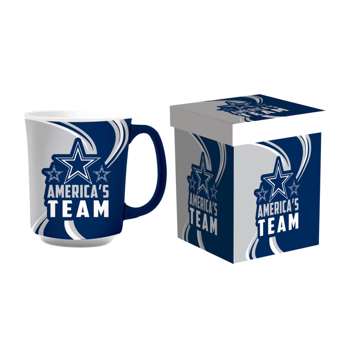 14 oz Ceramic with Matching Box Dallas Cowboys Coffee Mug