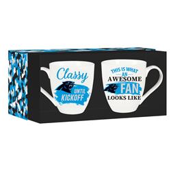 194695333 17oz Ceramic Set with Gift Box Carolina Panthers Coffee Mug - 2 Piece