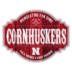 12 in. Homegating Tavern Nebraska Cornhuskers Wood Sign