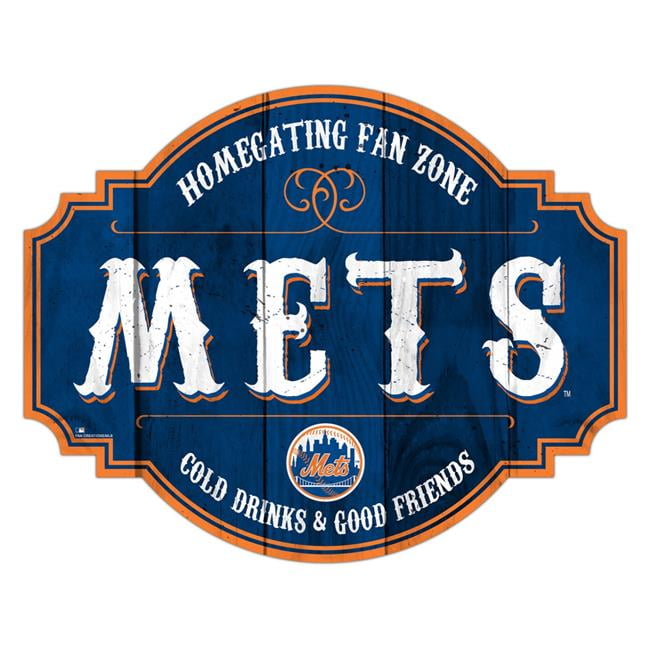 7846118546 12 in. Major League Baseball New York Mets Homegating Tavern Wood Sign