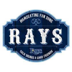 7846118553 12 in. Homegating Tavern Tampa Bay Rays Wood Sign