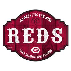 7846118555 12 in. Major League Baseball Cincinnati Reds Sign Wood Homegating Tavern