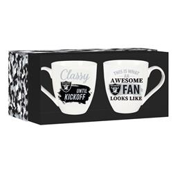 17 oz Ceramic Set with Gift Box Las Vegas Raiders Coffee Mug - 2 Piece