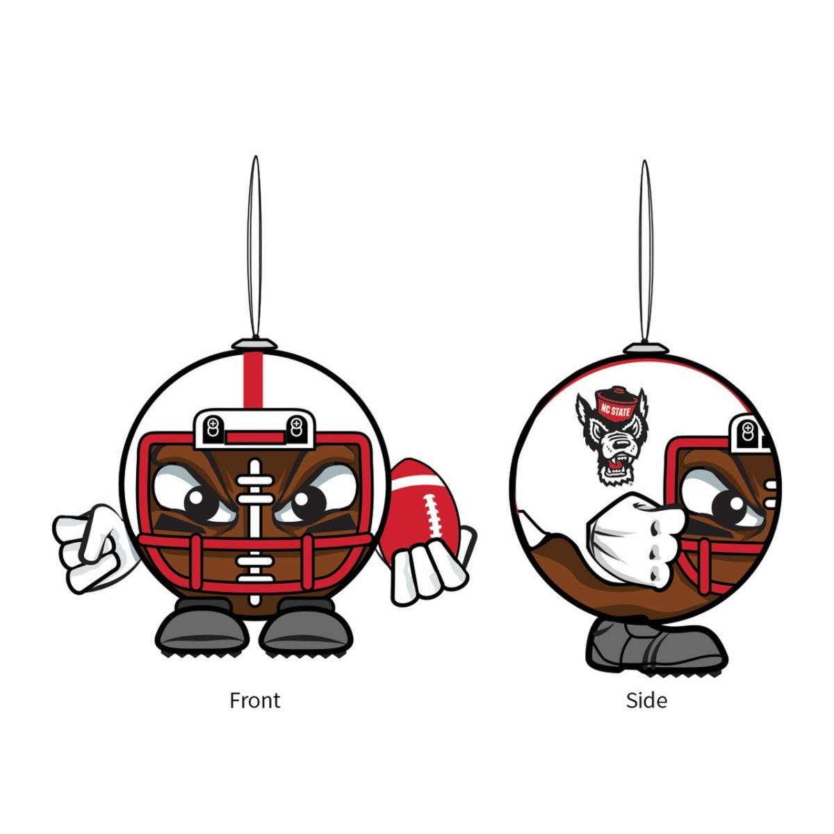 194647561 3 in. North Carolina State Wolfpack Ornament Ball Head