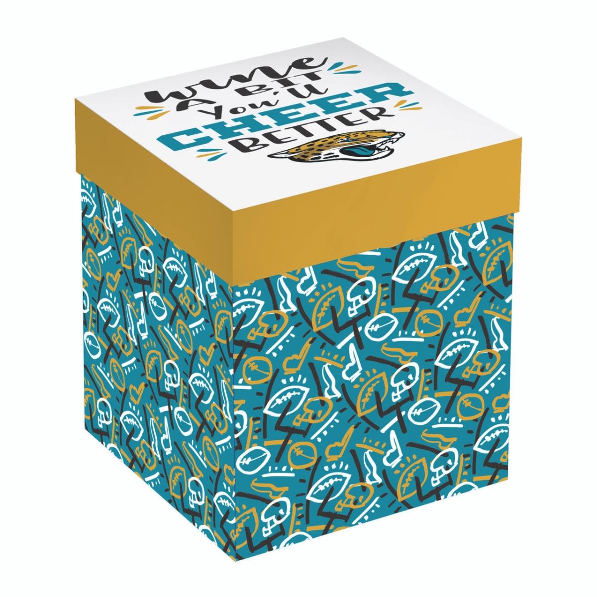194655222 17 oz Wine Stemless Boxed Jacksonville Jaguars Glass