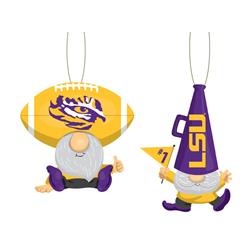194655693 LSU Tigers Gnome Fan Ornament - Pack of 2