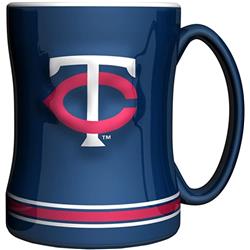 Picture of Logo 629314181 14 oz Sculpted Relief Team Color Minnesota Twins Coffee Mug