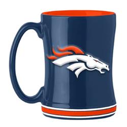 14 oz Sculpted Relief Team Color Denver Broncos Coffee Mug