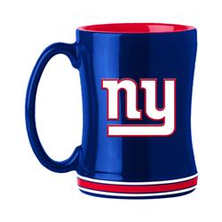 14 oz Sculpted Relief Team Color New York Giants Coffee Mug