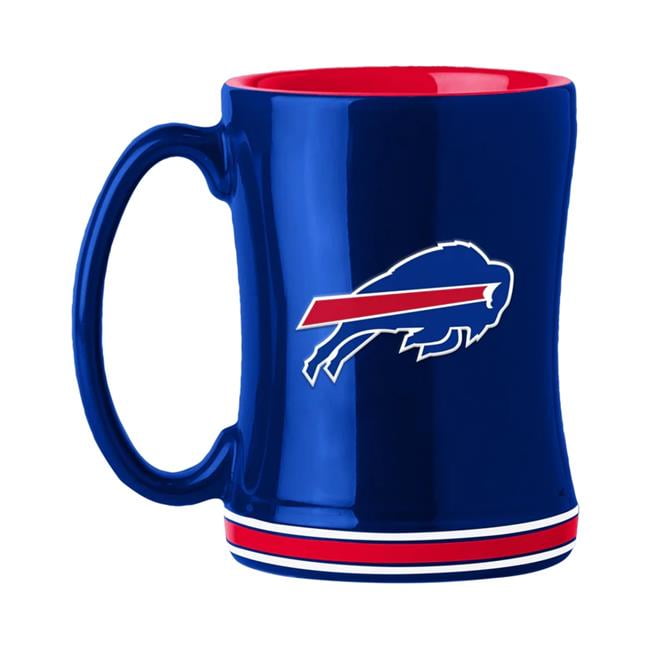 14 oz Sculpted Relief Team Color Buffalo Bills Coffee Mug