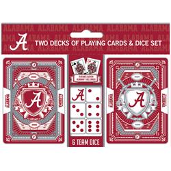 Alabama Crimson Tide Playing Cards & Dice Set