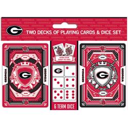 Georgia Bulldogs Playing Cards & Dice Set