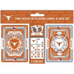 Texas Longhorns Playing Cards & Dice Set