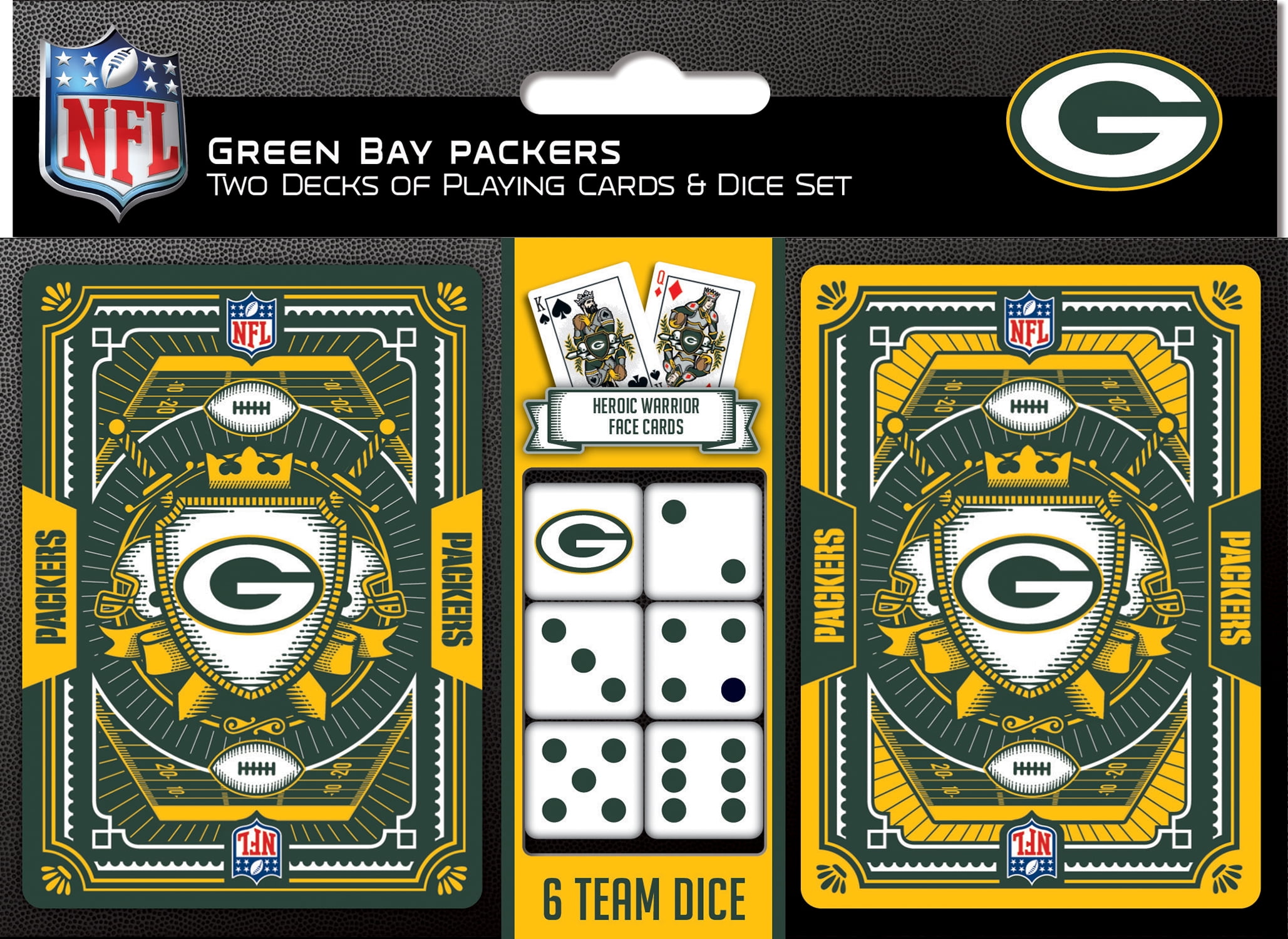 Masterpieces Puzzle  Green Bay Packers Playing Cards & Dice Set