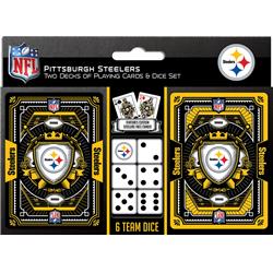 Pittsburgh Steelers Playing Cards & Dice Set