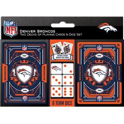 Denver Broncos Playing Cards & Dice Set
