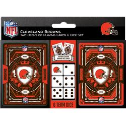 Cleveland Browns Playing Cards & Dice Set