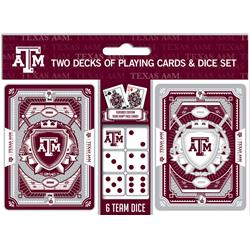 Texas A&M Aggies Playing Cards & Dice Set